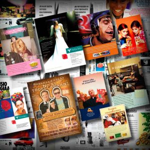 Mainosten visuallisen ilmeen suunnittelut ja copywrite-työ