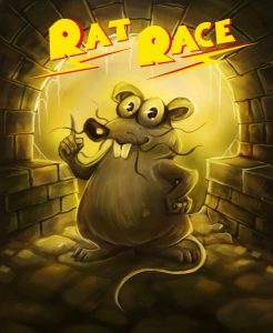 Rat Race, kuvitus lautapelikonseptiin, Photoshop