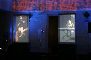 Finnoween; Maarit & Sami Hurmerinta Kansallismuseossa. Visualisointi Jukka Huitila.