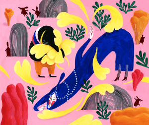 Minä olen Sykkyrämyyrä -kirjakuvitus