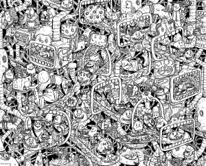 Hand drawn illustration. Personal project.