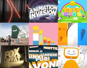 Collected screenshots from my motion graphics showreel.