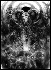 Seitsemäs portti – tussit, akryylimuste