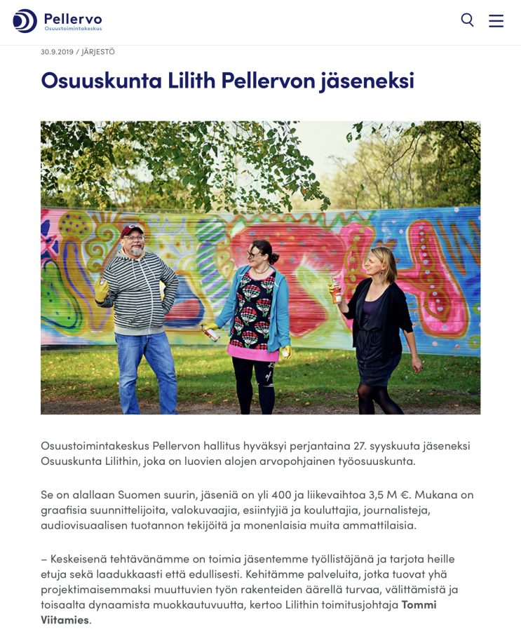 Pellervoon-artikkeli