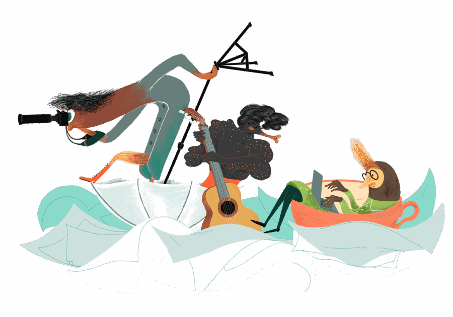 Lilith-hahmot seilaavat merellä