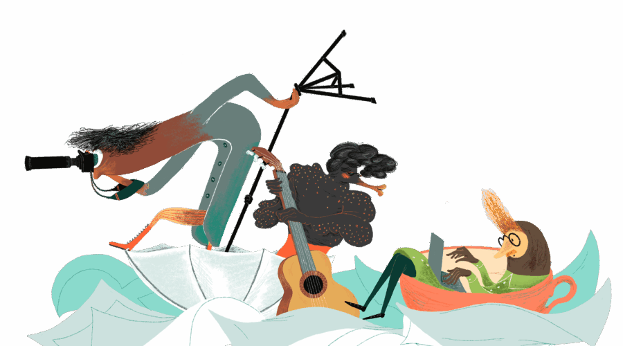 Lilith-hahmot seilaavat merellä