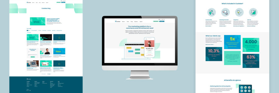 Terhi Saalastin suunnittelema nettisivu custobar.com