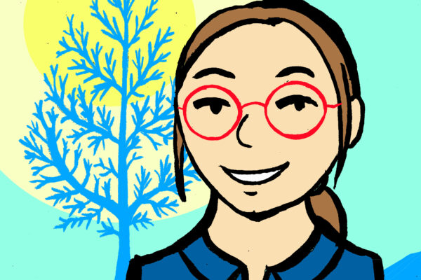 Miia Vistilä omakuva kuvitus