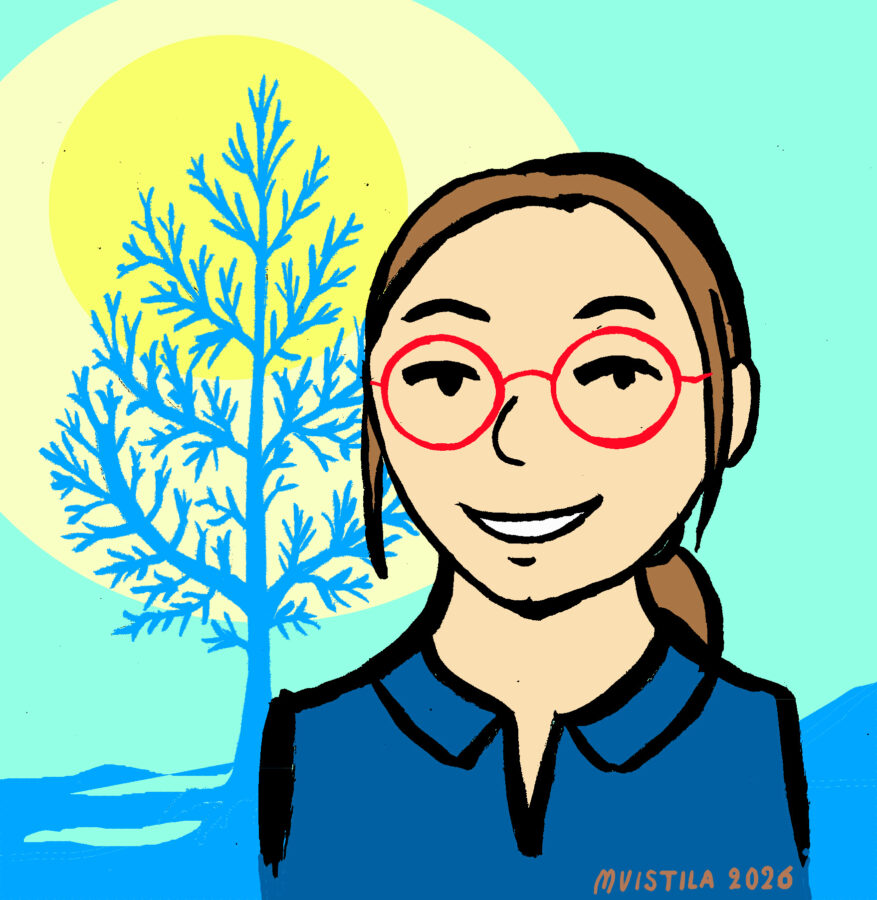 Miia Vistilä omakuva kuvitus