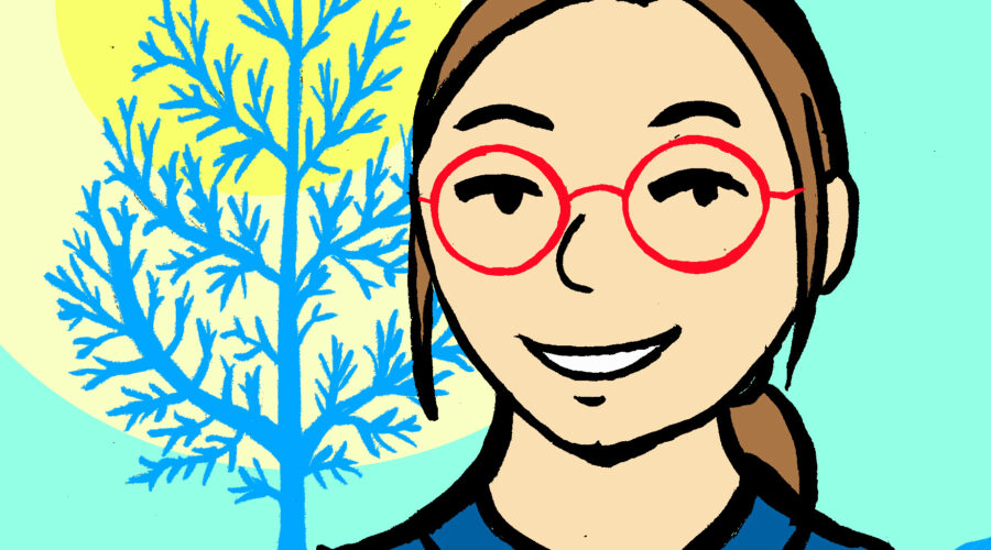 Miia Vistilä omakuva kuvitus